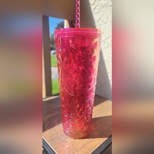 NWT Starbucks Iridescent Hot Pink 24 oz Cup